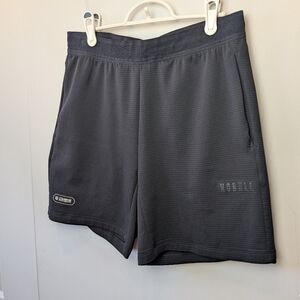 NOBULL Men Black Active Short Size M With Pockets Athletic Wear